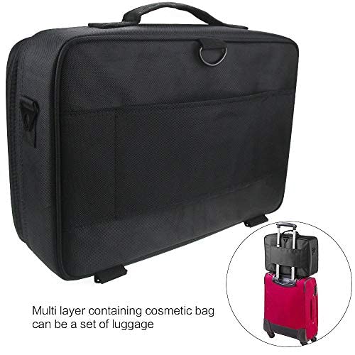 ROZIA Extra Large Size 40cm x 30 cm x 12cm Makeup Box for Girls,Makeup Box Vanity, Makeup Kit Pouch, Cosmetic Bag, Makeup Brush Organizer and Vanity Bag, Toiletry Jewellery Box (40cm x 30 cm x 12cm)