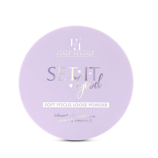 Half n Half Set It Good Soft Focus Loose Powder, Weightless, Non-Cakey, Mattifying Powder for Smooth Skin, Fair - 12gm (Pack of 1)