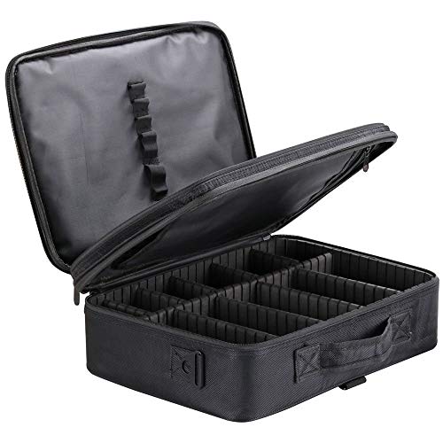 ROZIA Extra Large Size 40cm x 30 cm x 12cm Makeup Box for Girls,Makeup Box Vanity, Makeup Kit Pouch, Cosmetic Bag, Makeup Brush Organizer and Vanity Bag, Toiletry Jewellery Box (40cm x 30 cm x 12cm)