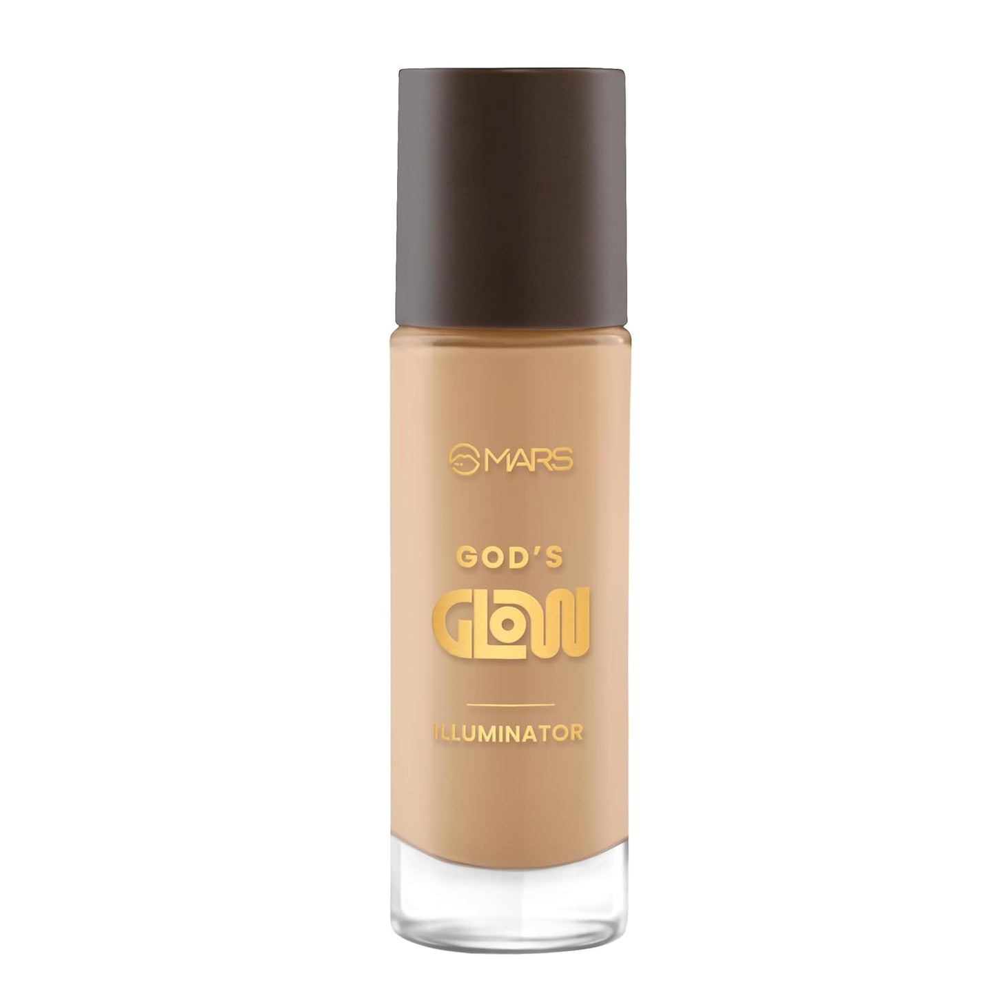 MARS God's Glow Illuminator Highlighter (30ml) (06-TOFFEE) | Hyaluronic Acid, Green Tea & Rosemary Extract | Sheer Coverage | Light-Weight | Flawless Natural Look