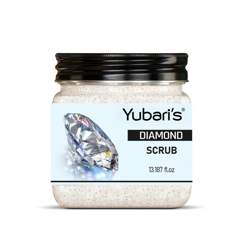 Yubari's Diamond Scrub For Face & Body (390 Ml) | All Skin |Cleanser Scrub For Deep Exfoliation | Dead Skin Remover Scrub | Tan Removal | Blackhead Remover Scrub