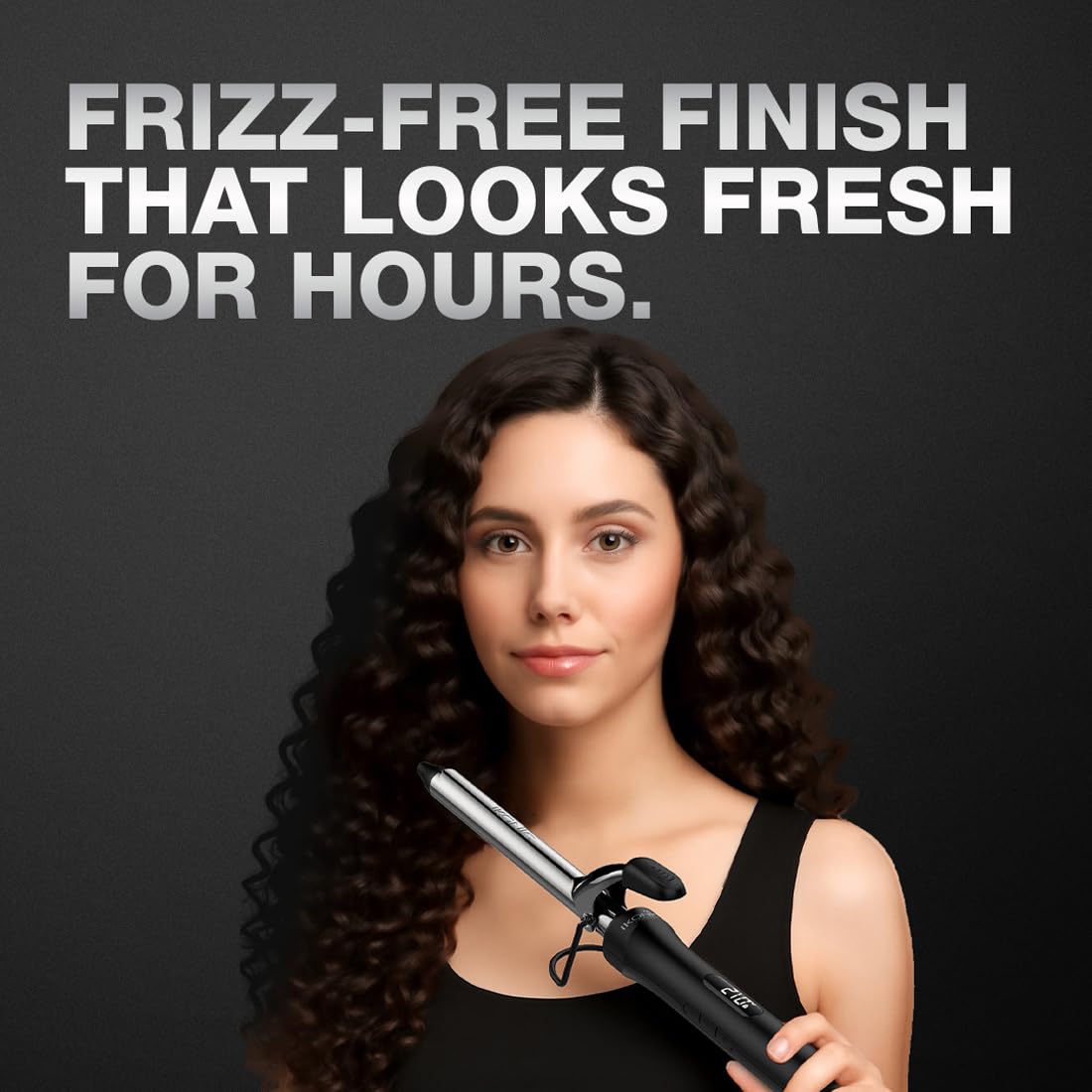 IKONIC CURLING TONG- 19MM (BLACK & GOLDEN) Hair Curler with 8 inch Titanium Barrel, Heat Ready Indicator, Comfortable Rubber Grip, Safety Stand and Salon Length Swivel Cord for quick Salon like finish