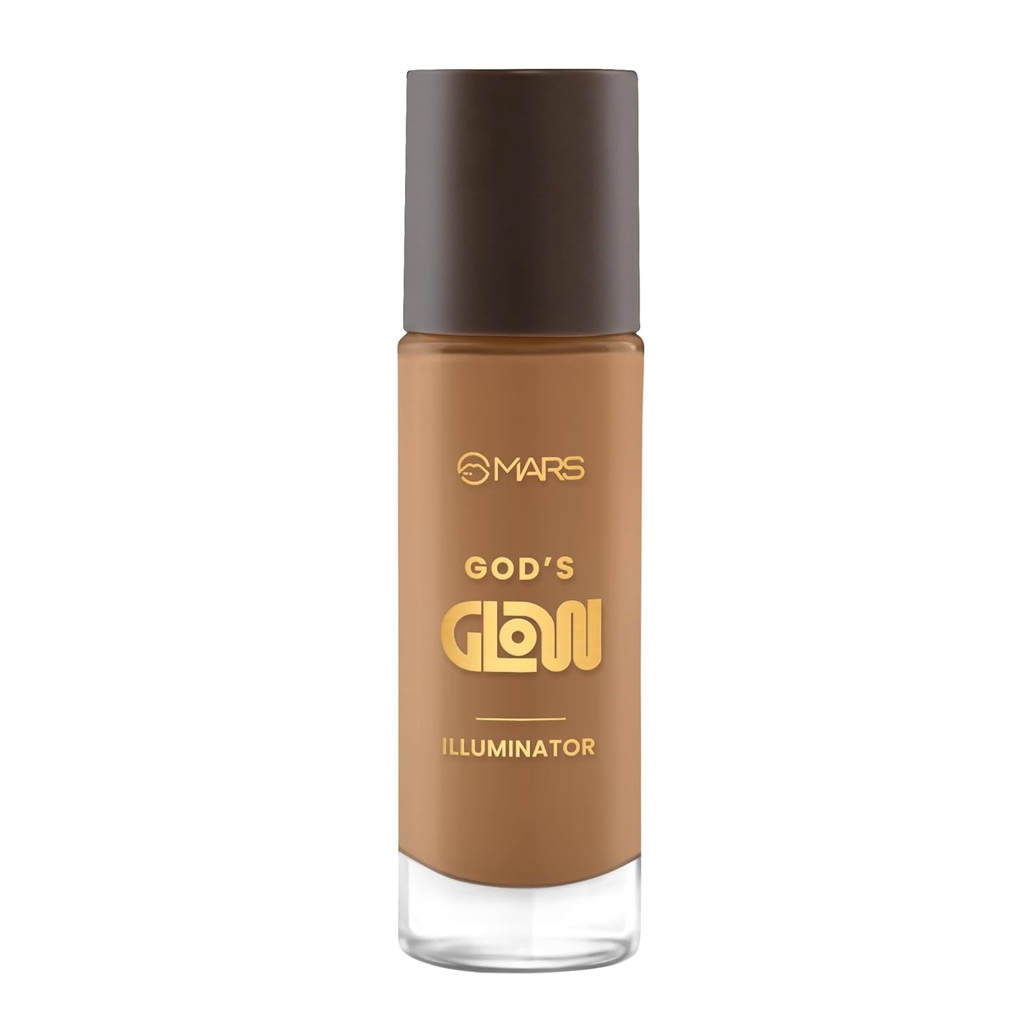 MARS God's Glow Illuminator Highlighter (30ml) (08-CHESTNUT) | Hyaluronic Acid, Green Tea & Rosemary Extract | Sheer Coverage | Light-Weight | Flawless Natural Look