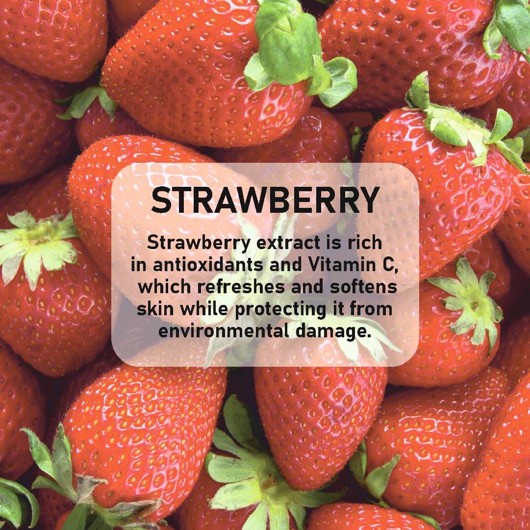 Yubari's Strawberry Gel For Face & Body For Normal Skin (390 Ml)