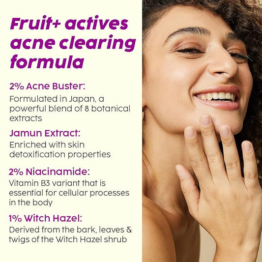 Plix 2% Niacinamide Jamun Moisturizer Helps Reduce Pimples with 2% Acne Buster (50 gm)