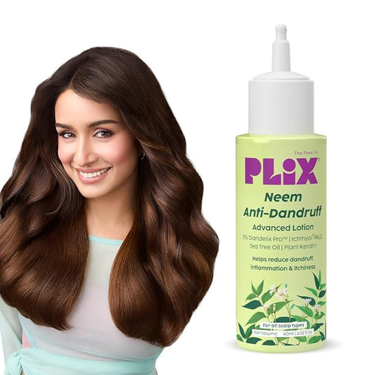 Plix Neem Anti-Dandruff Advanced Lotion Reduce Dandruff, Itching & Irritation Unisex (60ml)