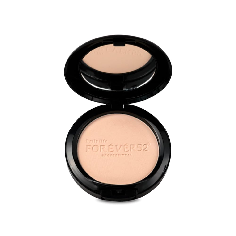 Daily Life Forever52 Two Way Cake Compact for All Skin Types | Lightweight Satin Matte Finish, Oil-Control, Sun Protection, Long-Lasting Coverage, Smooth & Healthy Glow (Fair Shade With Yellow Undertone, 12g)