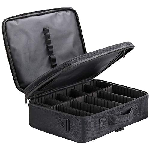 ROZIA Extra Large Size 40cm x 30 cm x 12cm Makeup Box for Girls,Makeup Box Vanity, Makeup Kit Pouch, Cosmetic Bag, Makeup Brush Organizer and Vanity Bag, Toiletry Jewellery Box (40cm x 30 cm x 12cm)