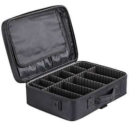 ROZIA Extra Large Size 40cm x 30 cm x 12cm Makeup Box for Girls,Makeup Box Vanity, Makeup Kit Pouch, Cosmetic Bag, Makeup Brush Organizer and Vanity Bag, Toiletry Jewellery Box (40cm x 30 cm x 12cm)