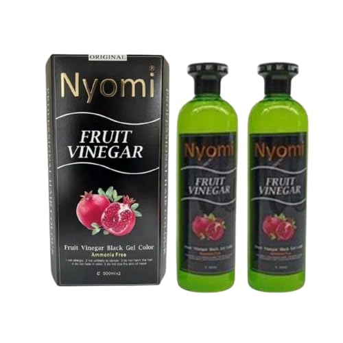 Nyomi Fruit Vinegar Hair colour, Long Lasting Formula with Natural Extracts Hair Coloring Dye- 500x2 ml