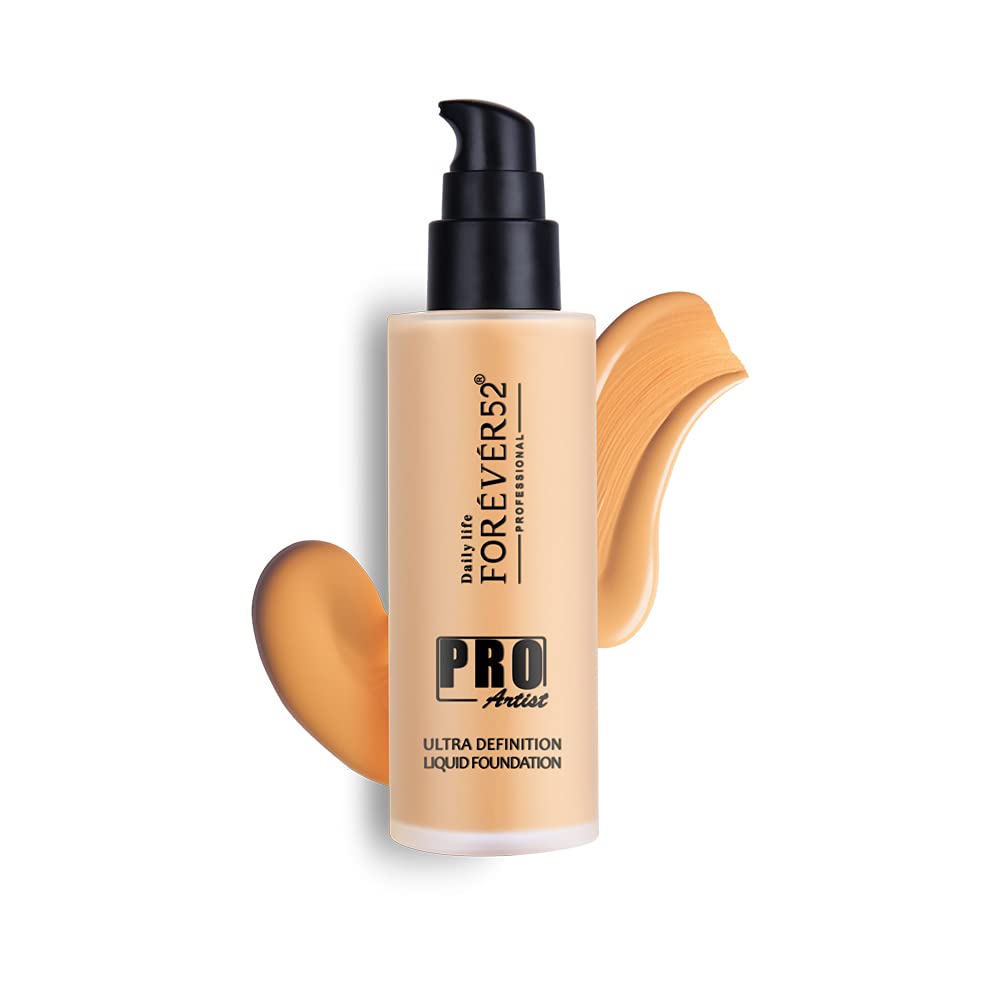Daily Life Forever52 Pro Artist Ultra Definition Liquid Foundation For Normal Skin-60Ml(Caramel-11,Mediium To Dark Skin Tone)Matte & Poreless Long-Lasting Full Coverage For Women