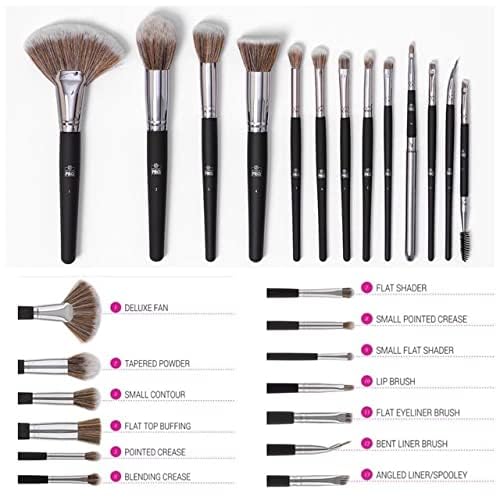 Professionnels Makeup Brush Set of 13 - Black