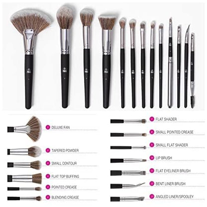 Professionnels Makeup Brush Set of 13 - Black