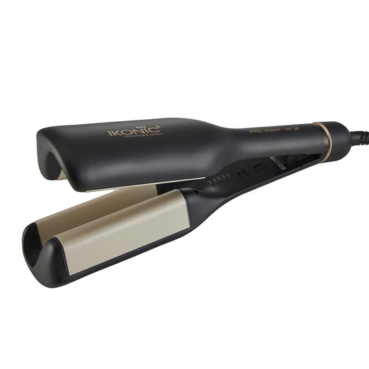 Ikonic Pro Waver Large- Professional Style Wavy Hair for Party, Birthday, Weddings - Perfect for Women and Salon Use Wave Types - Beachy, Loose Curls, 60mins Auto Shut-off Function and LED Temperature Display.