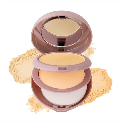 MATT LOOK Face Fix CP-31 Ultimate Set Powder, Matte Finish, Lightweight, Long-Lasting, SPF, Vitamin E & Niacinamide, Natural Coverage, Oil-Control, Suitable for All Skin Tones, Natural Nude (20gm)