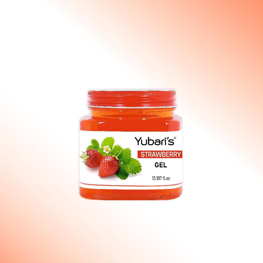 Yubari's Strawberry Gel For Face & Body For Normal Skin (390 Ml)