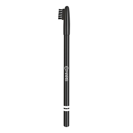 MARS Eyebrow Pencil With Spoolie | Long Lasting & Smudge Proof | High Pigmented Eyebrow Pencil (1.2 gm) (Black)