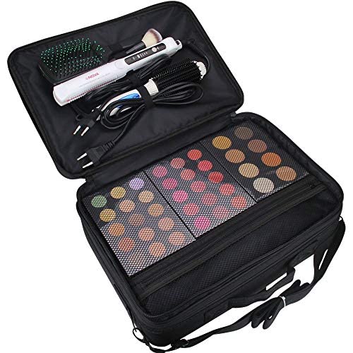 ROZIA Extra Large Size 40cm x 30 cm x 12cm Makeup Box for Girls,Makeup Box Vanity, Makeup Kit Pouch, Cosmetic Bag, Makeup Brush Organizer and Vanity Bag, Toiletry Jewellery Box (40cm x 30 cm x 12cm)