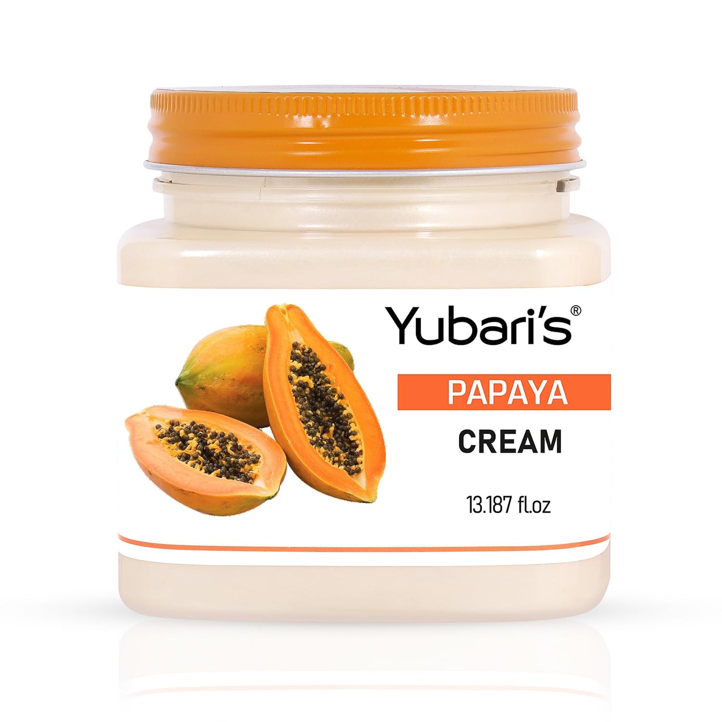 Yubari's Papaya Face And Body Cream For Women and Men (390 Ml) | All Skin Types |Soft and Healthy Skin | Repairing & Nourishment | Deep Hydration & Moisturization | 100% Vegan | Paraben Free