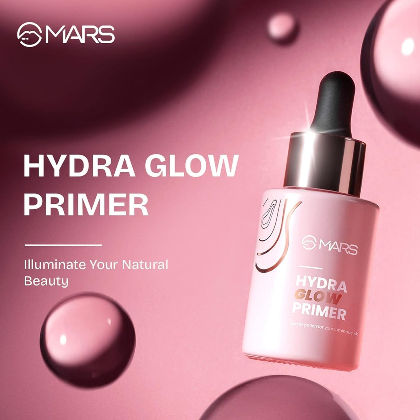 Mars Hydra Glow Primer For Women Proactive, Nourshing Base For Makeup All Skin Type T6 30Ml (Pack Of 1).