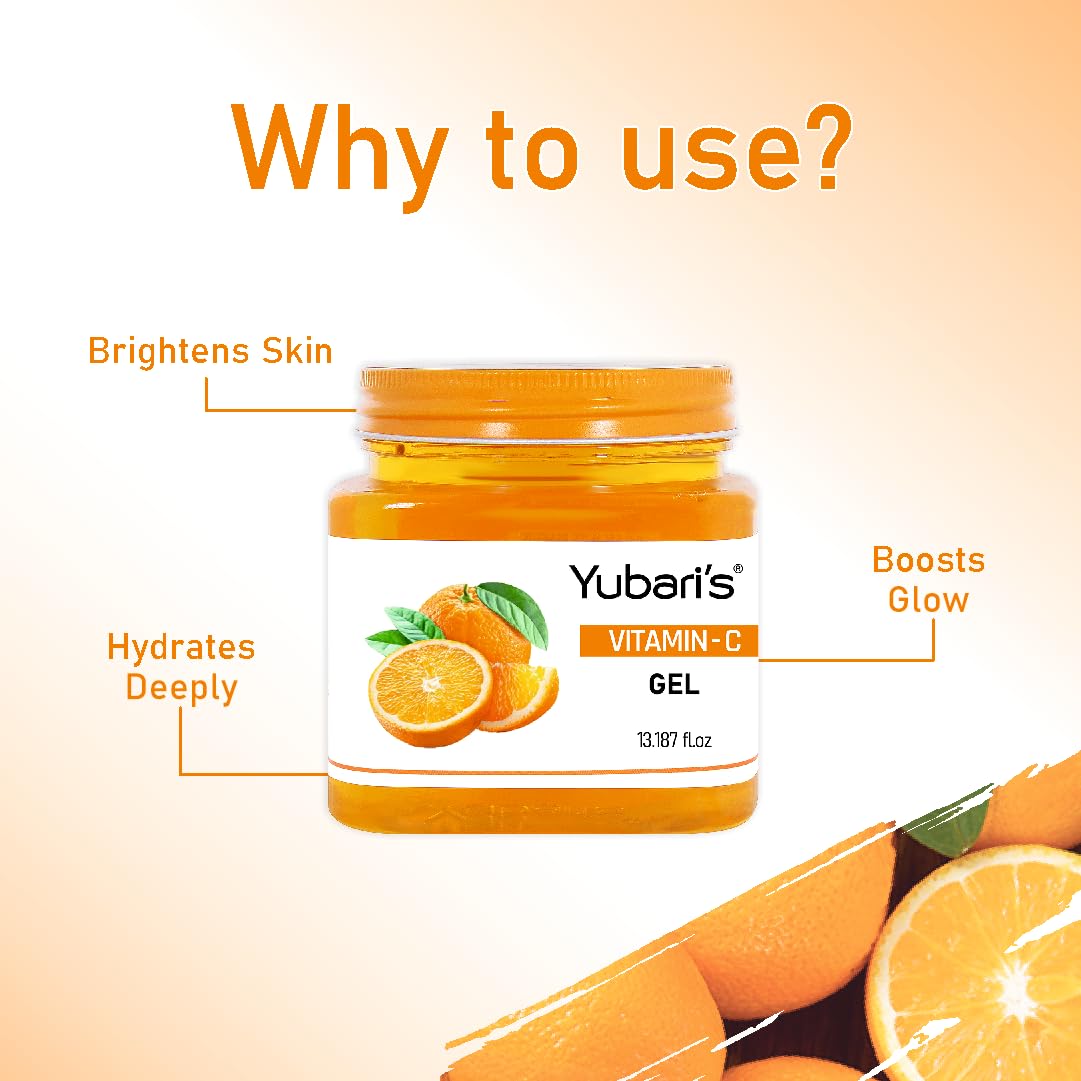 Yubari's Vitamin C Gel For Face & Body For Normal Skin (390 Ml | Vitamin C Gel)