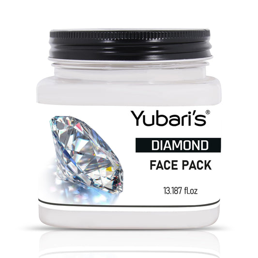 Yubari's Diamond Face And Body Cream For Women and Men (390 Ml) | All Skin Types |Soft and Healthy Skin | Repairing & Nourishment | Deep Hydration & Moisturization | 100% Vegan | Paraben Free