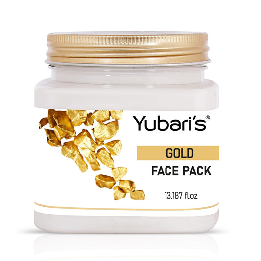 Yubari's Gold Face Pack for Glowing Skin, Oil Control, Acne, Pimples, Detan, Blemishes, Pigmentation & Brightening, Face Cleansing For Face & Body (390 Ml)