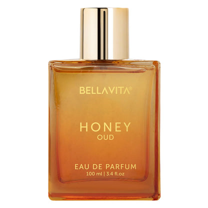 Bella Vita Luxury Honey Oud 100ml Long Lasting Perfume for Man and Woman | Bergamot, Patchouli & Vanilla | Sweet, Woody and Spicy Fragrance for Men & Women
