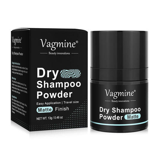VAGMINE Dry Shampoo Powder - 13g | Natural Oil-Absorbing Formula for Instant Hair Refresh | No Water Needed | Adds Volume & Freshness | Ideal for All Hair Types | Travel-Friendly & Easy to Use