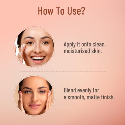 Swiss Beauty Matte & Blur Balm | Prep + Prime | 12-Hour Oil-Free Shine | With Vitamin E & B3 | UV Light Protection