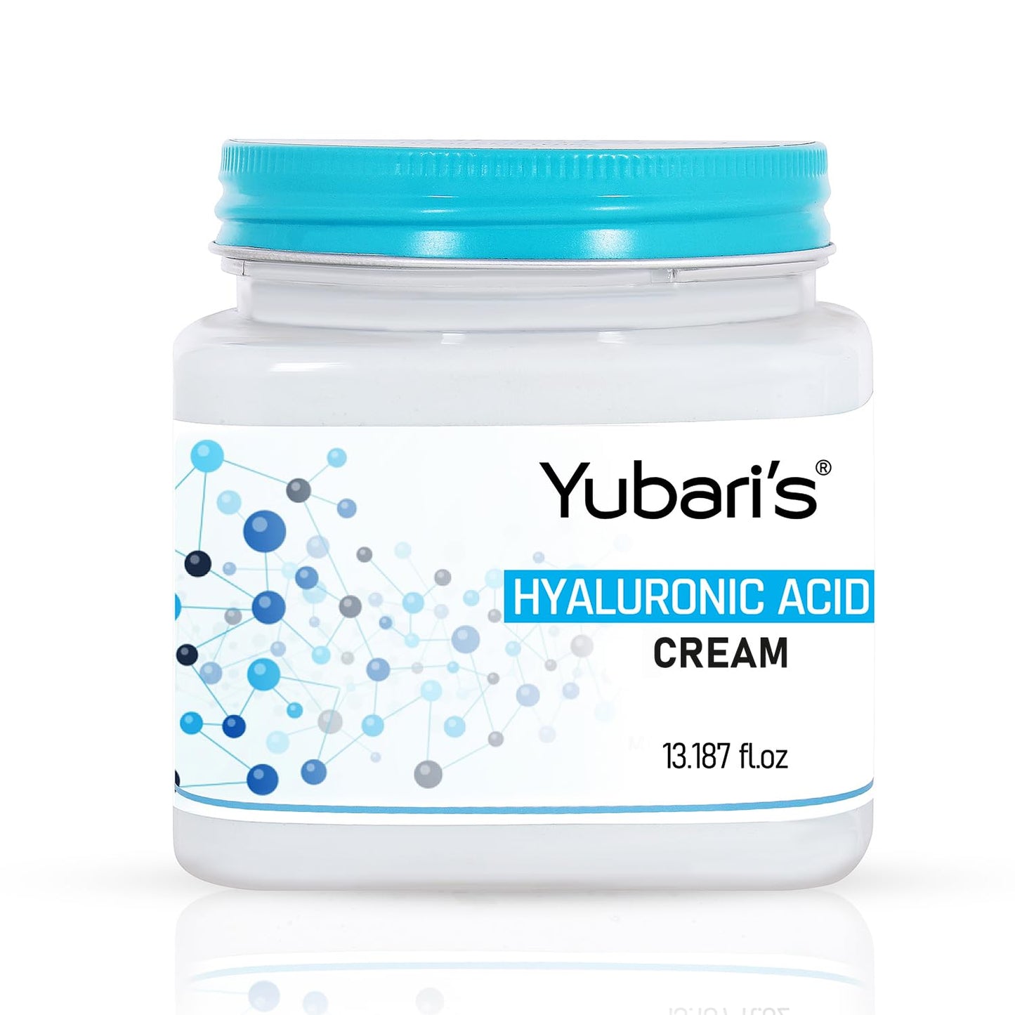 Yubari's Hyaluronic Face And Body Cream For Women and Men (390 Ml) | All Skin Types |Soft and Healthy Skin | Repairing & Nourishment | Deep Hydration & Moisturization | 100% Vegan | Paraben Free