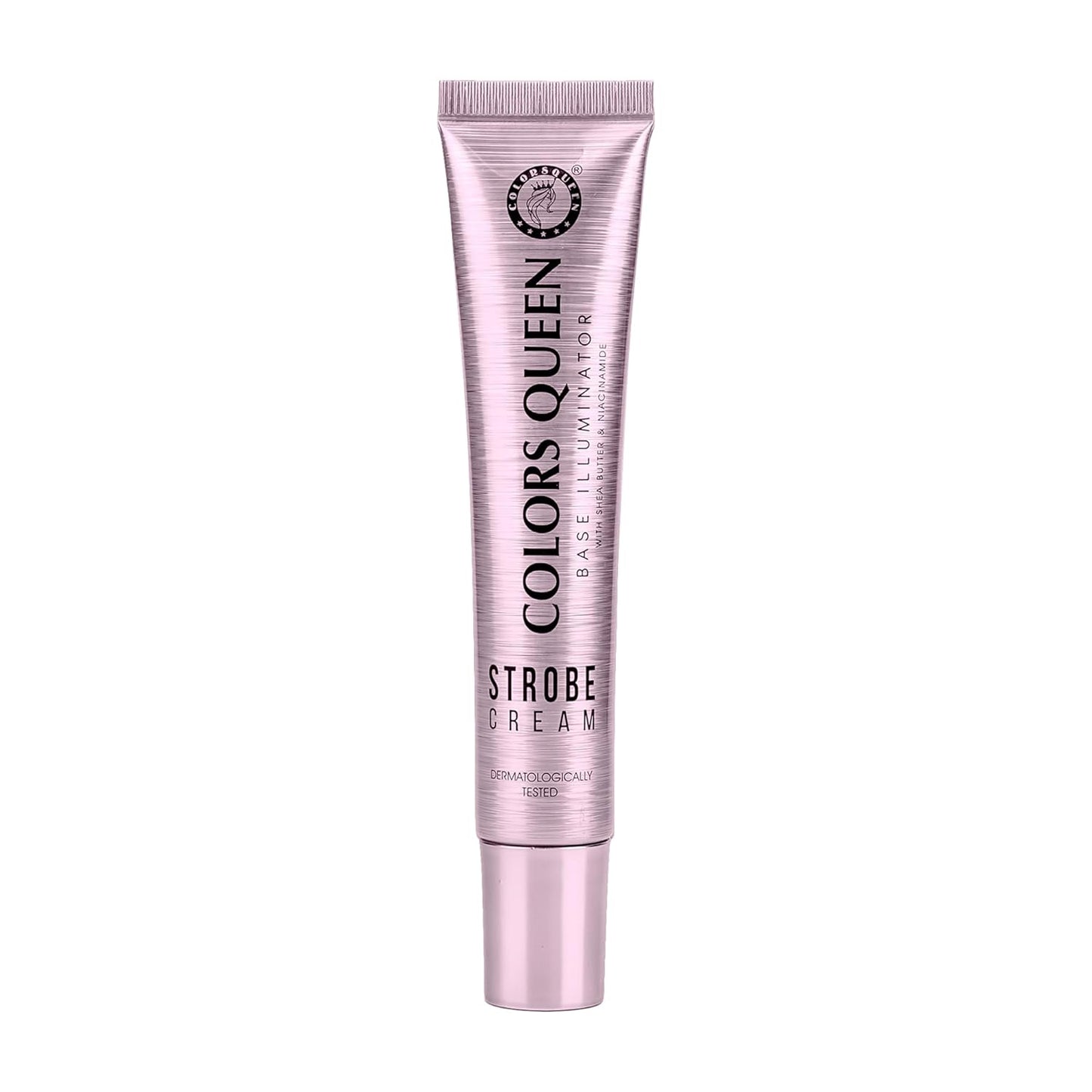 Colors Queen Strobe Cream - Golden Pink, 30g | Primer + Highlighter + Moisturizer | Intense Hydrating & Glowing Makeup Base | Multipurpose Strobe Cream for Face Enriched with Shea Butter & Niacinamide