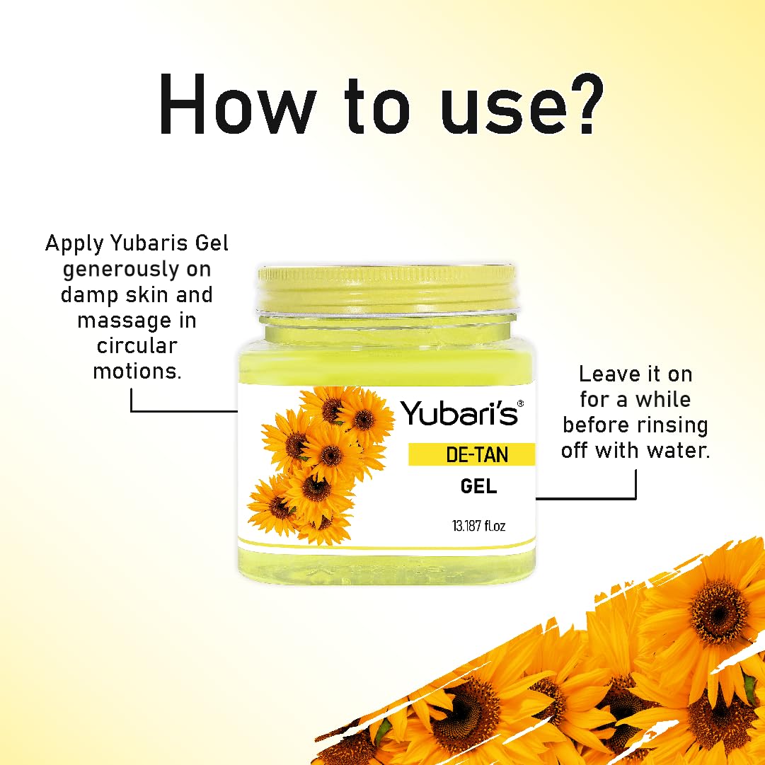Yubari's De-Tan Gel For Face & Body For Normal Skin (390 Ml)