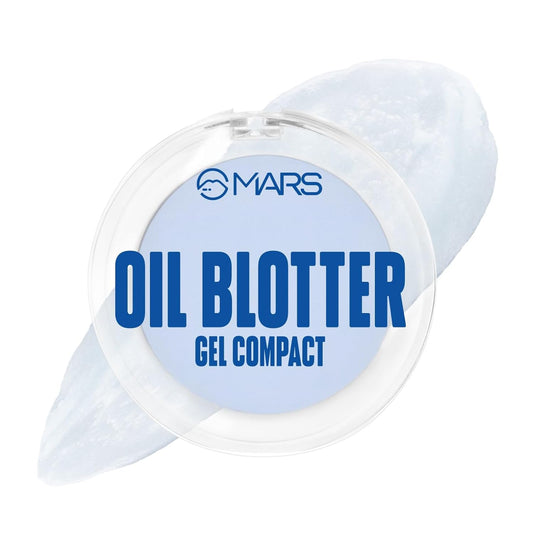 MARS All Oil Blotter Gel Compact for Poreless Effect (5gm) with Applicator | Oil Control | Mattifying Formula | Long-Lasting | Shine Free Matte Finish | Flawless Skin