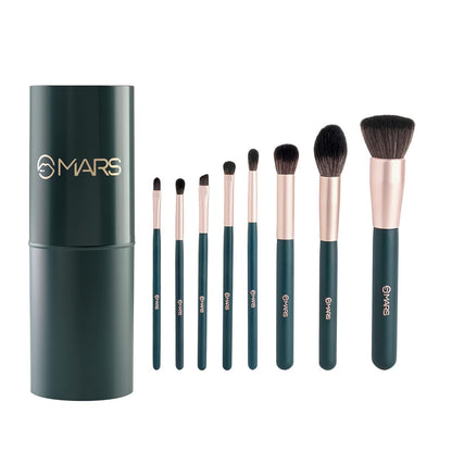 PREMIUM Tools of Titan Brush Set of 8 with Holder | Face Makeup Brush Set with Ultra Soft Bristles (PACK OF 8)-SH7711