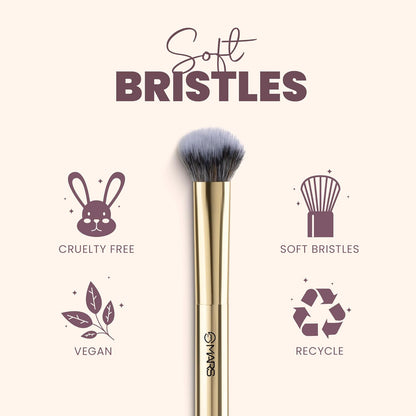 MARS Artist's Arsenal Professional Dense Highlighter Brush For Face | Precise Synthetic Bristles | Feather Soft Touch | Professional Makeup Brush