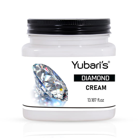 Yubari's Diamond Face And Body Cream For Women and Men (390 Ml) | All Skin Types |Soft and Healthy Skin | Repairing & Nourishment | Deep Hydration & Moisturization | 100% Vegan | Paraben Free