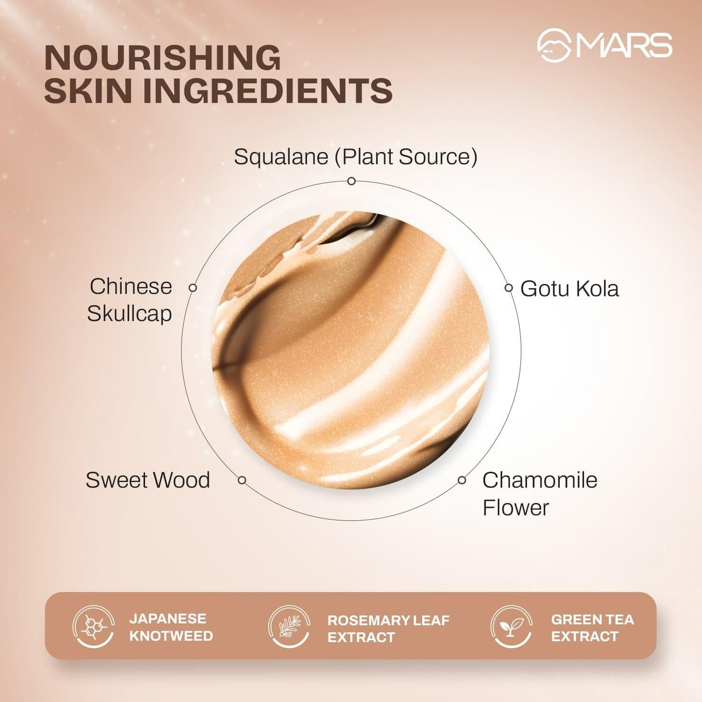 MARS God's Glow Illuminator Highlighter (30ml) (06-TOFFEE) | Hyaluronic Acid, Green Tea & Rosemary Extract | Sheer Coverage | Light-Weight | Flawless Natural Look
