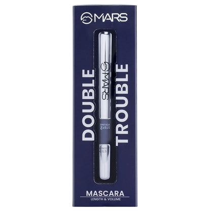 PREMIUM Double Trouble Volumizing and Lengthening Mascara | 2-in-1 Mascara for Women | Long Lasting (15 ml) (Black)-SH7711