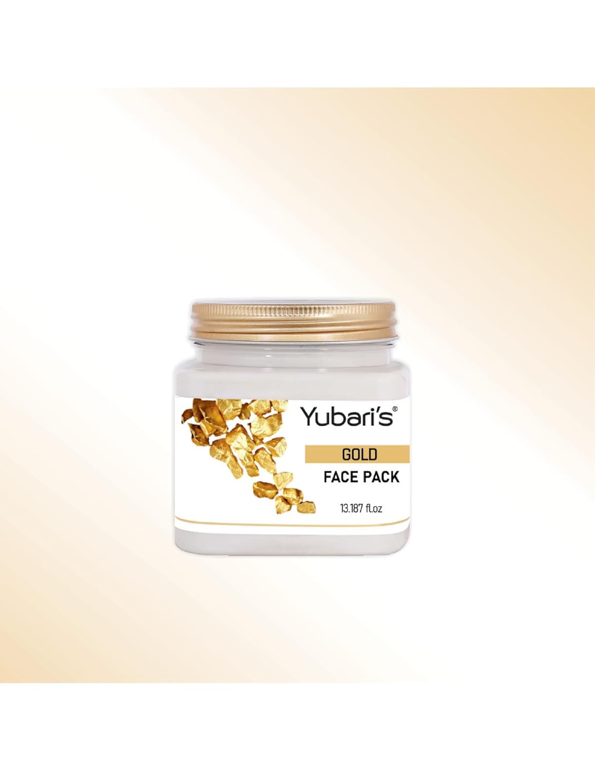 Yubari's Gold Face Pack for Glowing Skin, Oil Control, Acne, Pimples, Detan, Blemishes, Pigmentation & Brightening, Face Cleansing For Face & Body (390 Ml)
