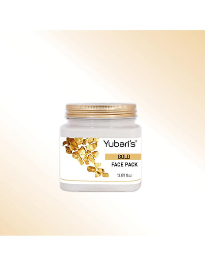 Yubari's Gold Face Pack for Glowing Skin, Oil Control, Acne, Pimples, Detan, Blemishes, Pigmentation & Brightening, Face Cleansing For Face & Body (390 Ml)