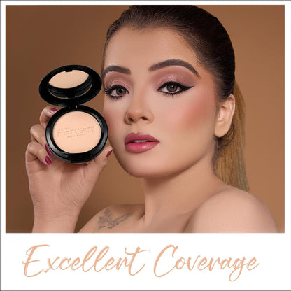 Daily Life Forever52 Two Way Cake Compact for All Skin Types | Lightweight Satin Matte Finish, Oil-Control, Sun Protection, Long-Lasting Coverage, Smooth & Healthy Glow (Fair Shade With Yellow Undertone, 12g)