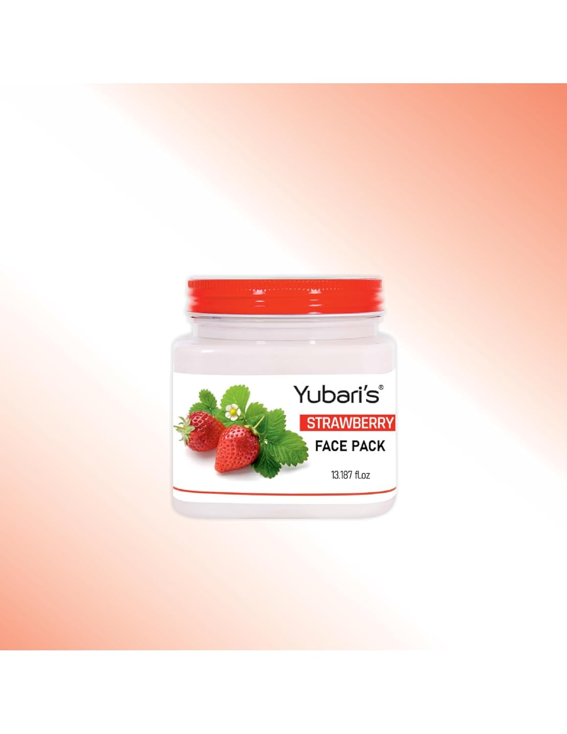 Yubari's Strawberry Face Pack, Toning, Emollient, Softening, Moisturizing(390 ML)