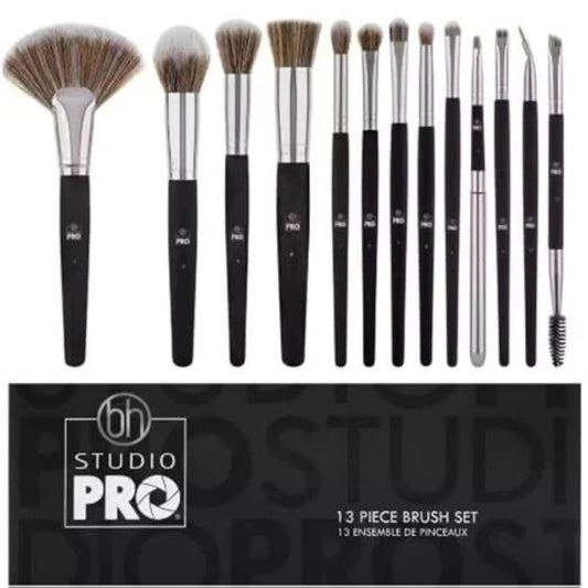Professionnels Makeup Brush Set of 13 - Black