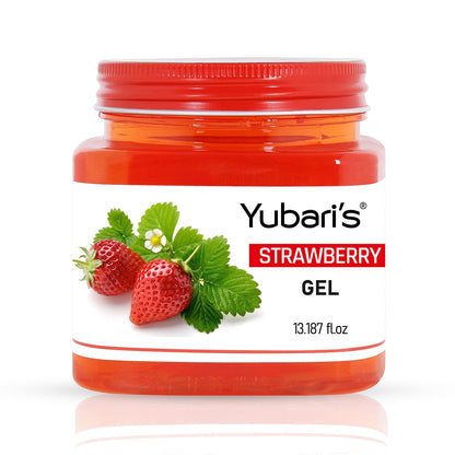Yubari's Strawberry Gel For Face & Body For Normal Skin (390 Ml)