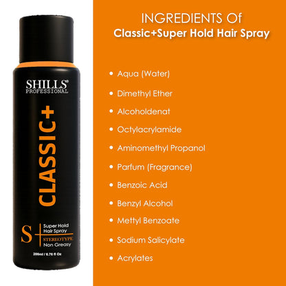 Shills Professional Classic+ Hair Spray
