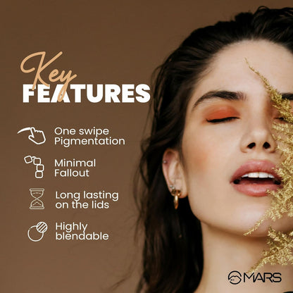 MARS Fantasy 15 Eyeshadow Palette | Highly Pigmented & Easy to Blend | Matte and Shimmer Shades (22.5g) (02-Multicolor)