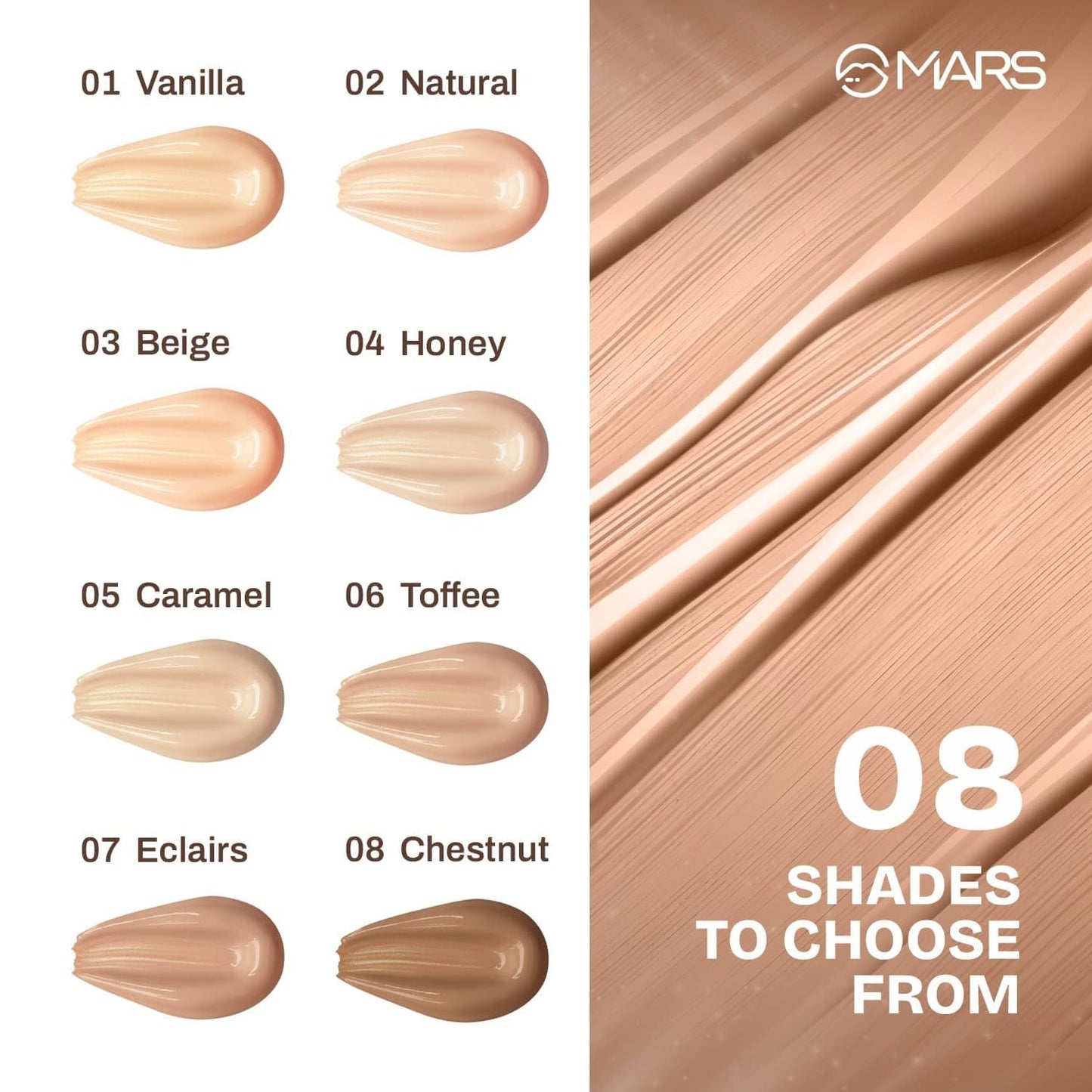 MARS God's Glow Illuminator Highlighter (30ml) (06-TOFFEE) | Hyaluronic Acid, Green Tea & Rosemary Extract | Sheer Coverage | Light-Weight | Flawless Natural Look