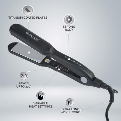 OZOMAX Excel Pro Hair Straightener: The Professional's Secret to Sleek, Smooth, and Straight Hair with Every Use