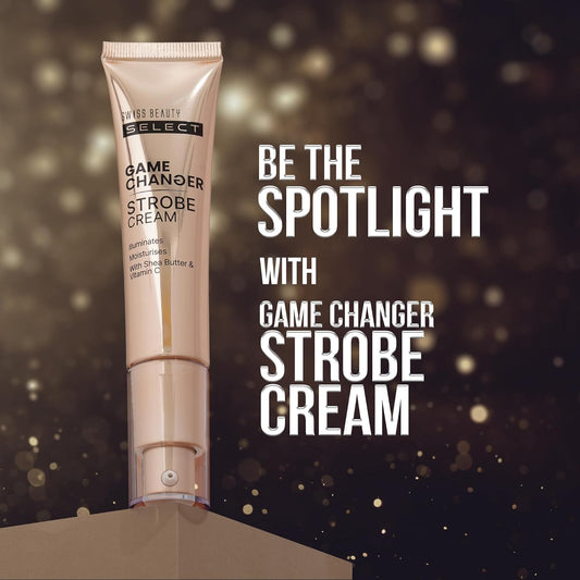 Swiss Beauty Select Game Changer Strobe Cream Enriched With Shea Butter & Vitamin C | Shade- Gold Sheen, 35gm